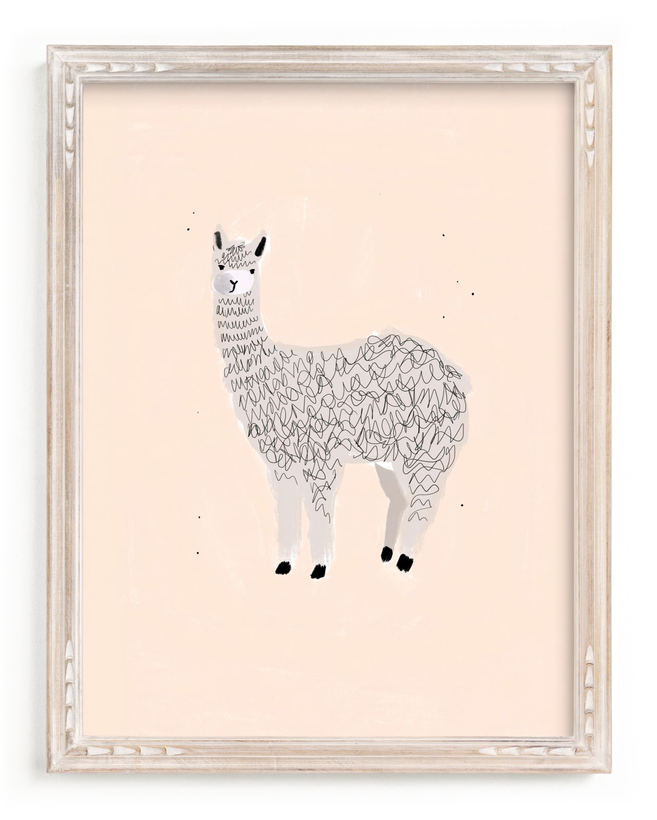 "Sunshine Alpaca" - Limited Edition Art Print by SALLY MURPHY in beautiful frame options and a variety of sizes.