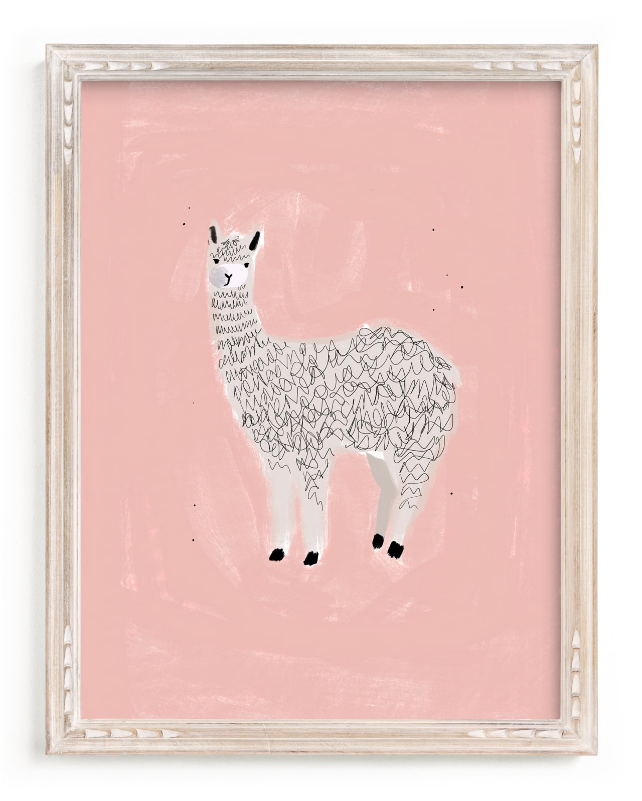 "Sunshine Alpaca" - Limited Edition Art Print by SALLY MURPHY in beautiful frame options and a variety of sizes.