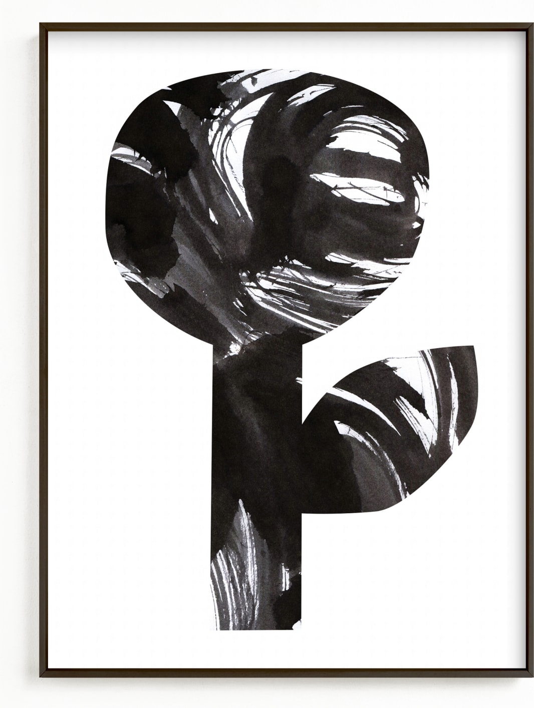 This is a black and white art by Alexandra Dzh called Bold and Graphic Flowers II.