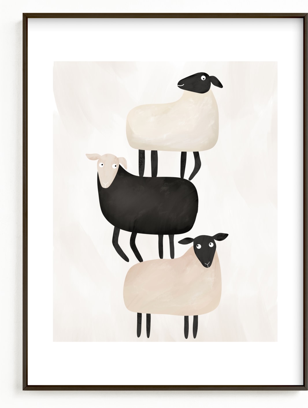 This is a white nursery wall art by Maja Cunningham called I got your back.