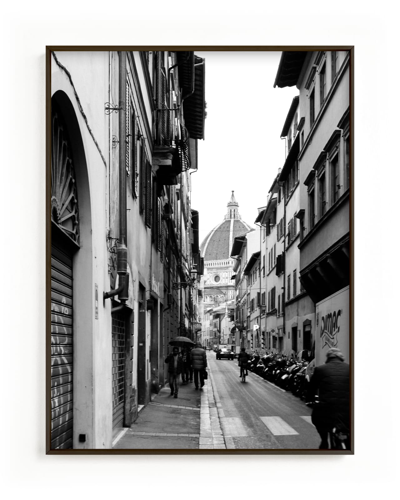 "Peeking Through No. 4 Il Duomo di Firenze" - Limited Edition Art Print by Joey Crisostomo-Wynne in beautiful frame options and a variety of sizes.