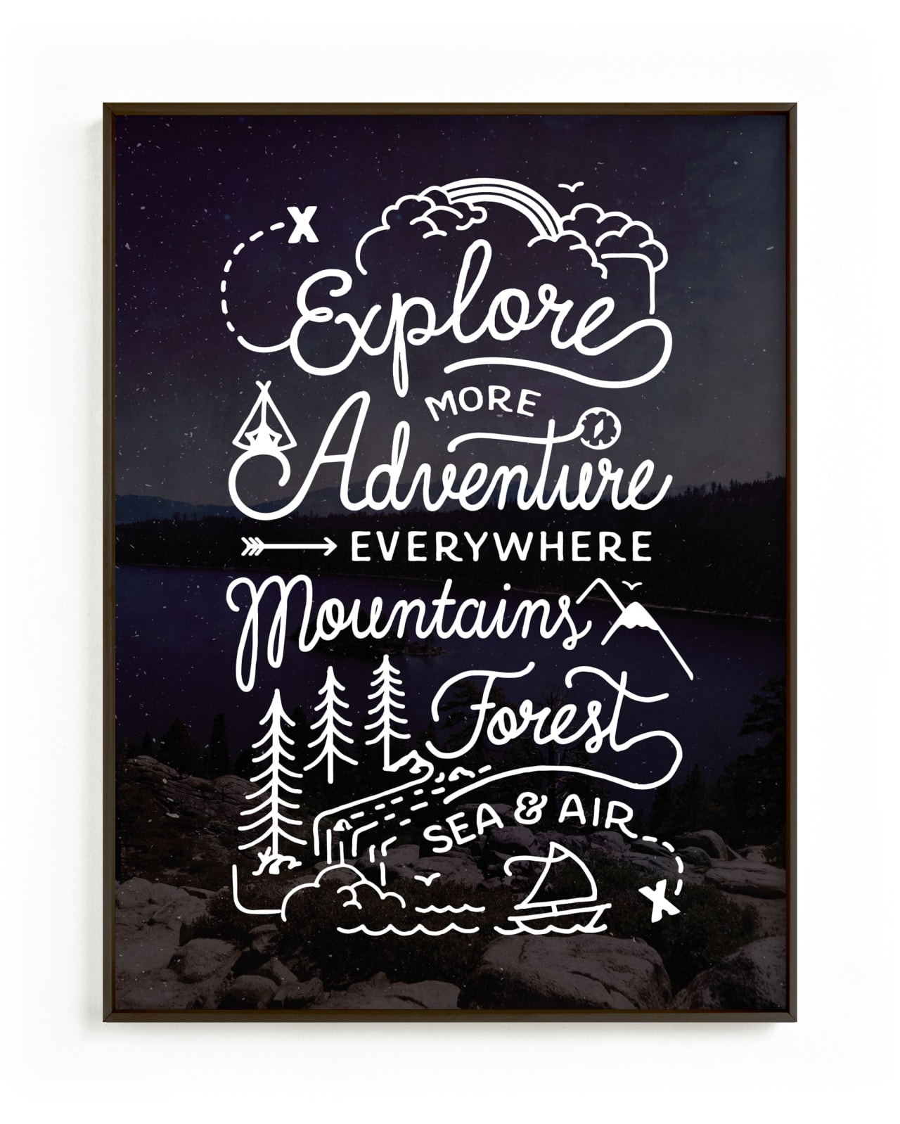 "Explore More" - Limited Edition Art Print by Dawn Jasper in beautiful frame options and a variety of sizes.