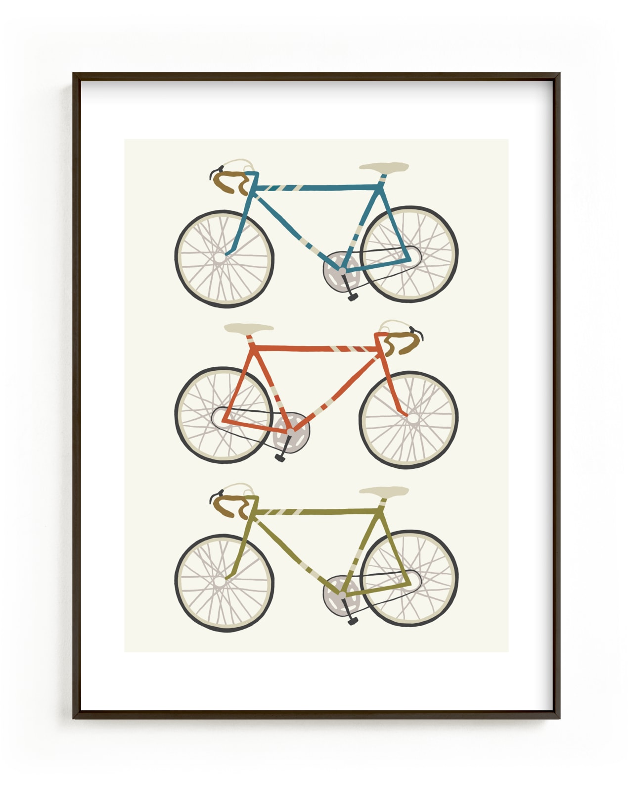 "vintage bike" - Limited Edition Art Print by Daily Design Co in beautiful frame options and a variety of sizes.