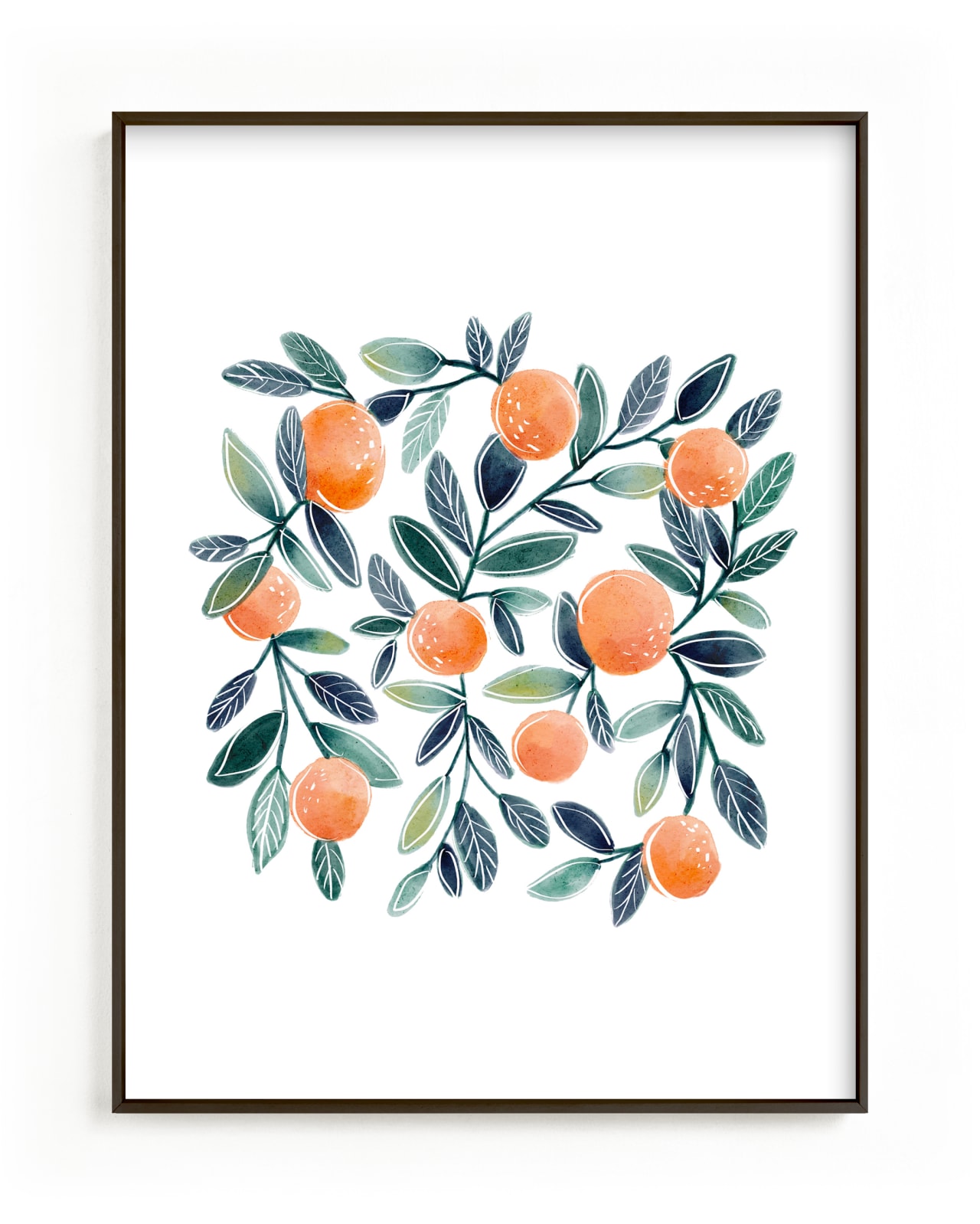 "Sweet Clementines" by Britt Mills in beautiful frame options and a variety of sizes.