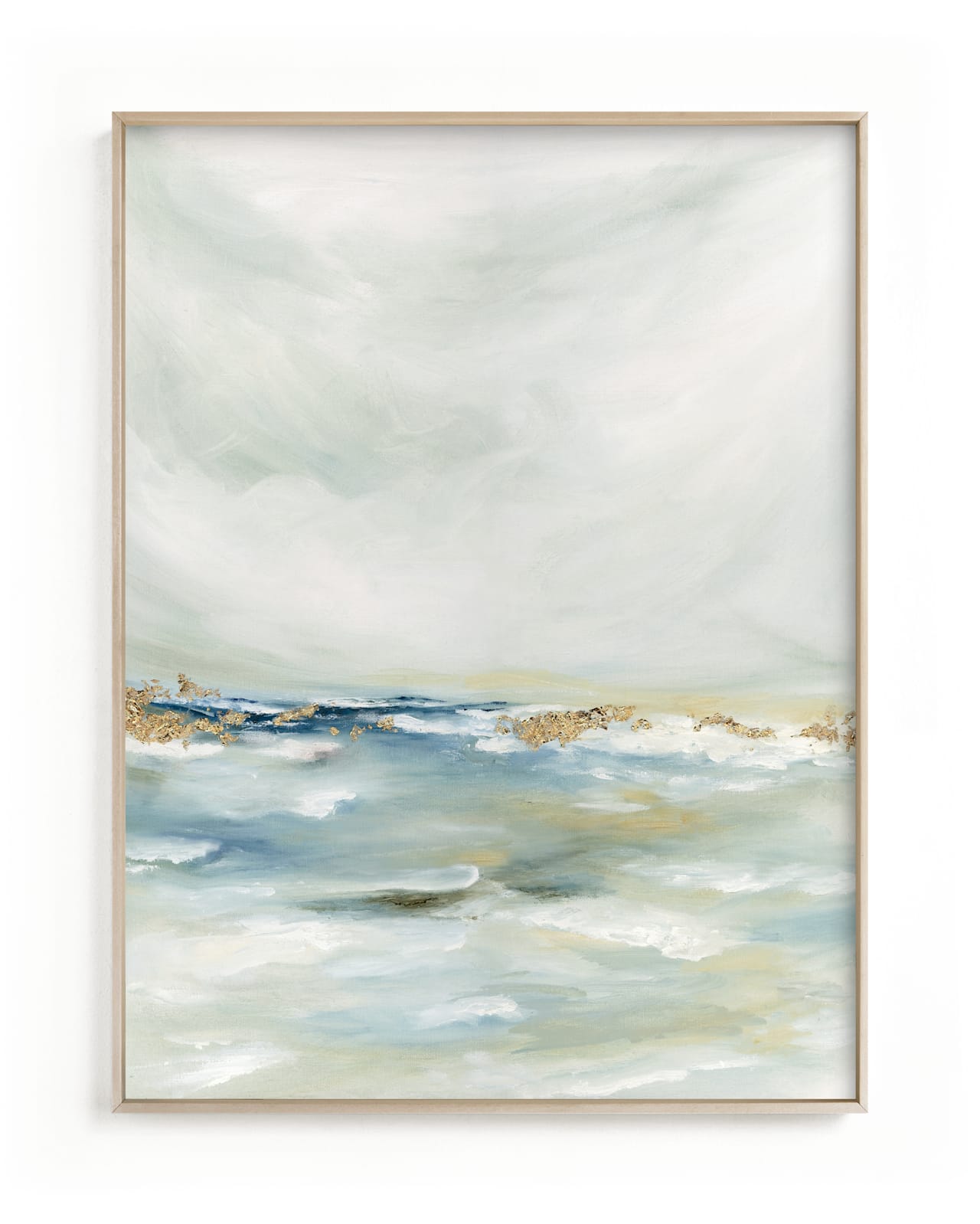 "Shimmering Coast I" - Limited Edition Art Print by Nicoletta Savod in beautiful frame options and a variety of sizes.