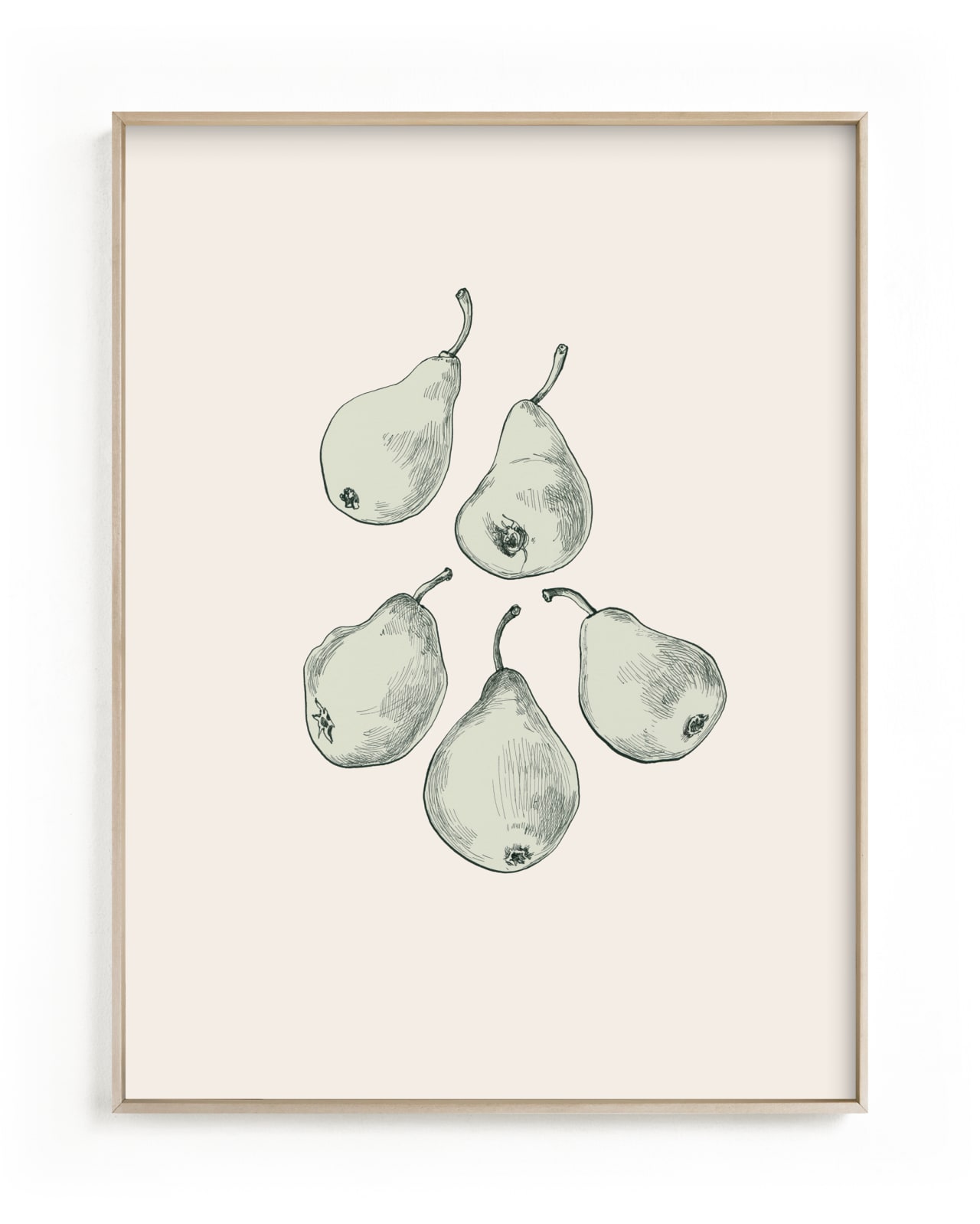 "Pears as Tears" - Limited Edition Art Print by Catilustre in beautiful frame options and a variety of sizes.
