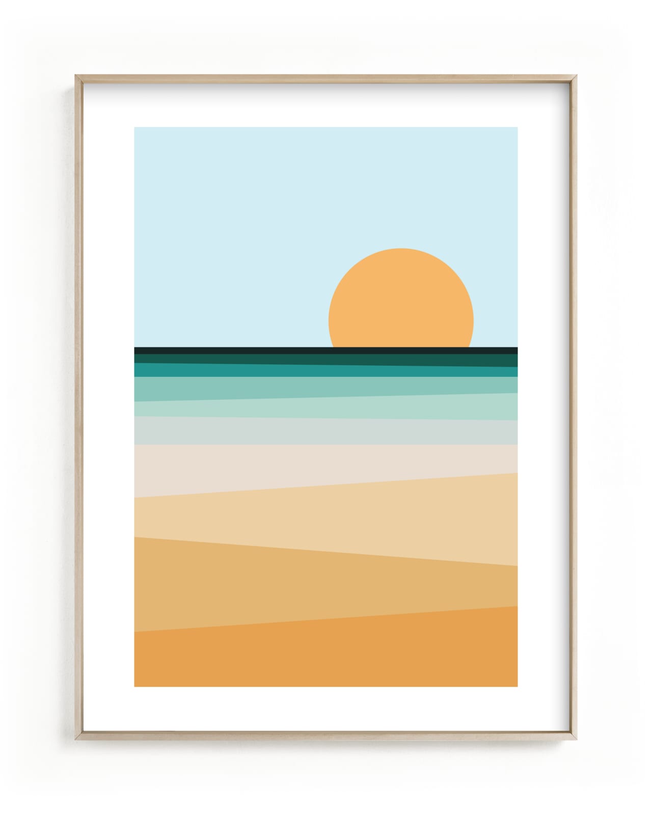 "Sea Side II" - Limited Edition Art Print by David Michuki in beautiful frame options and a variety of sizes.