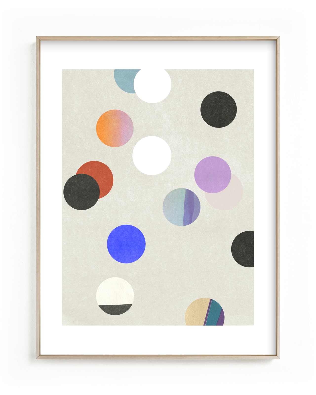 "playful circles I" - Limited Edition Art Print by Sumak Studio in beautiful frame options and a variety of sizes.