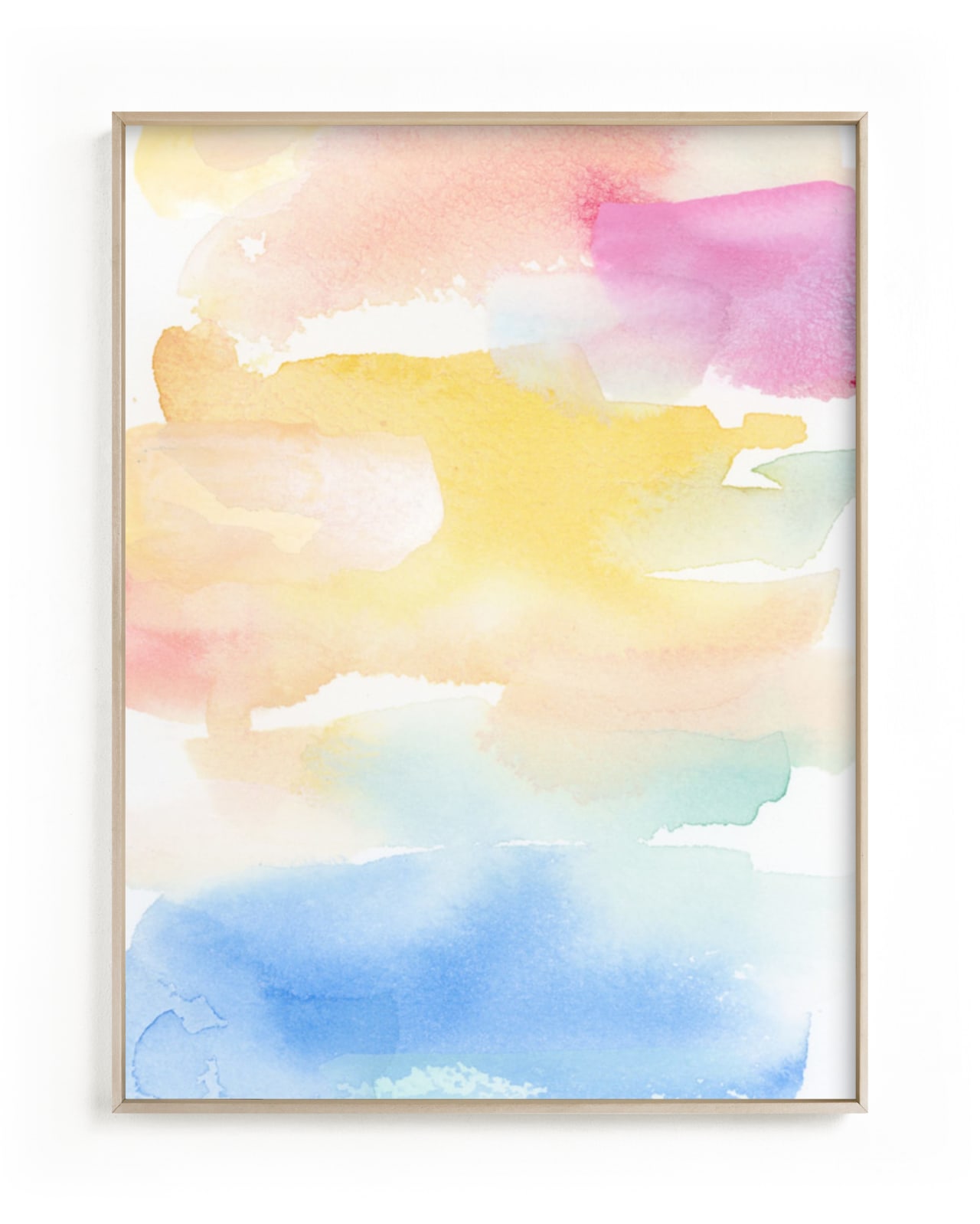 "Coastal Sunset" - Art Print by Lindsay Megahed in beautiful frame options and a variety of sizes.