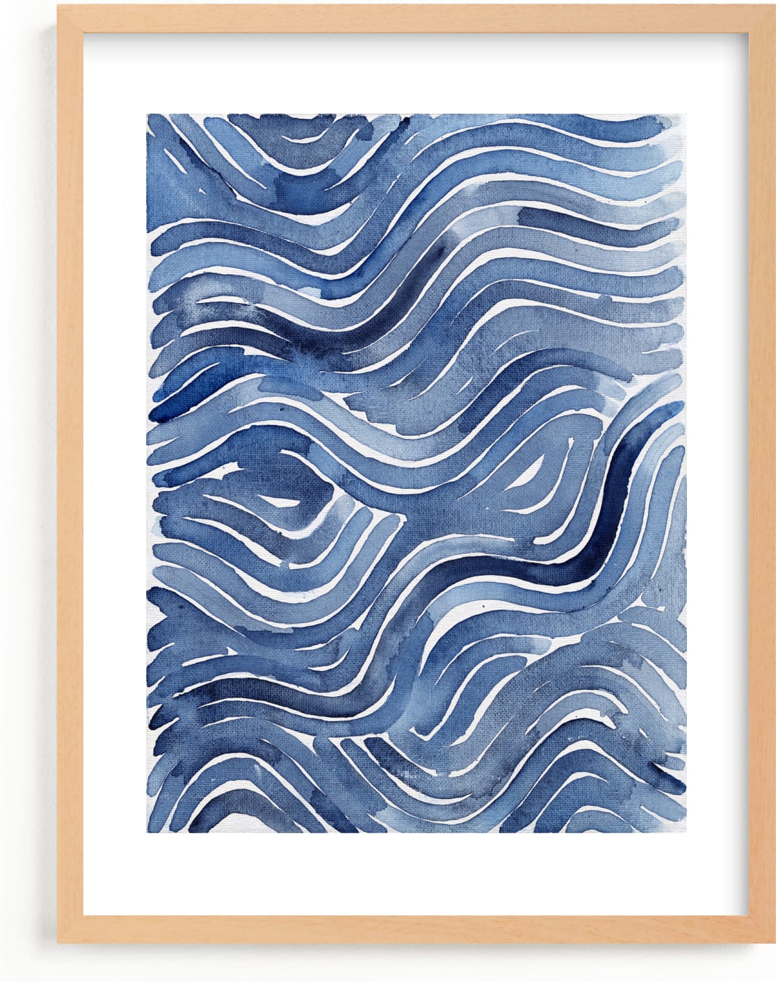 This is a blue kids wall art by Kristine Sarley called Playful Tide.