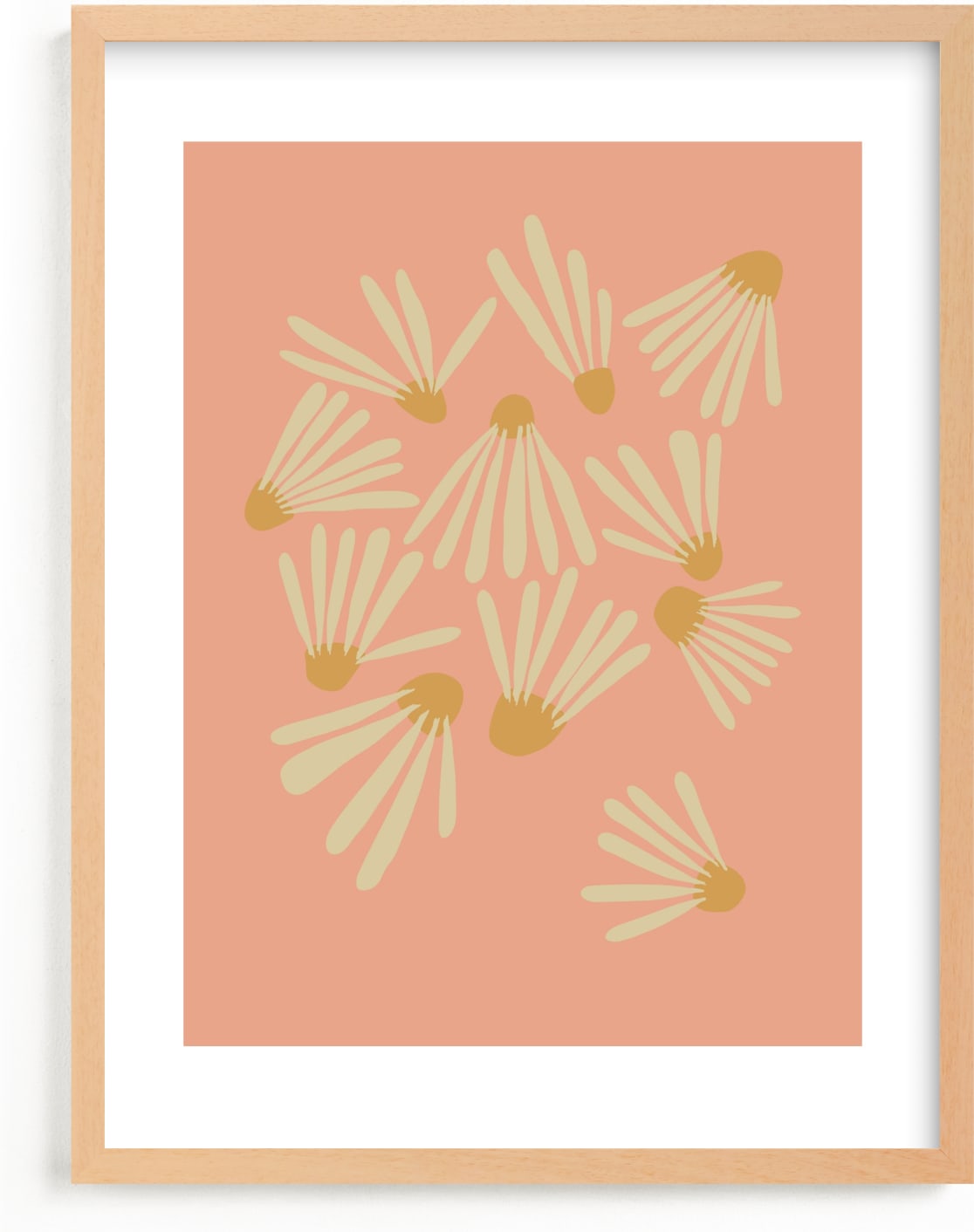 This is a ivory kids wall art by Kate Capone called Vintage Floral Set III.