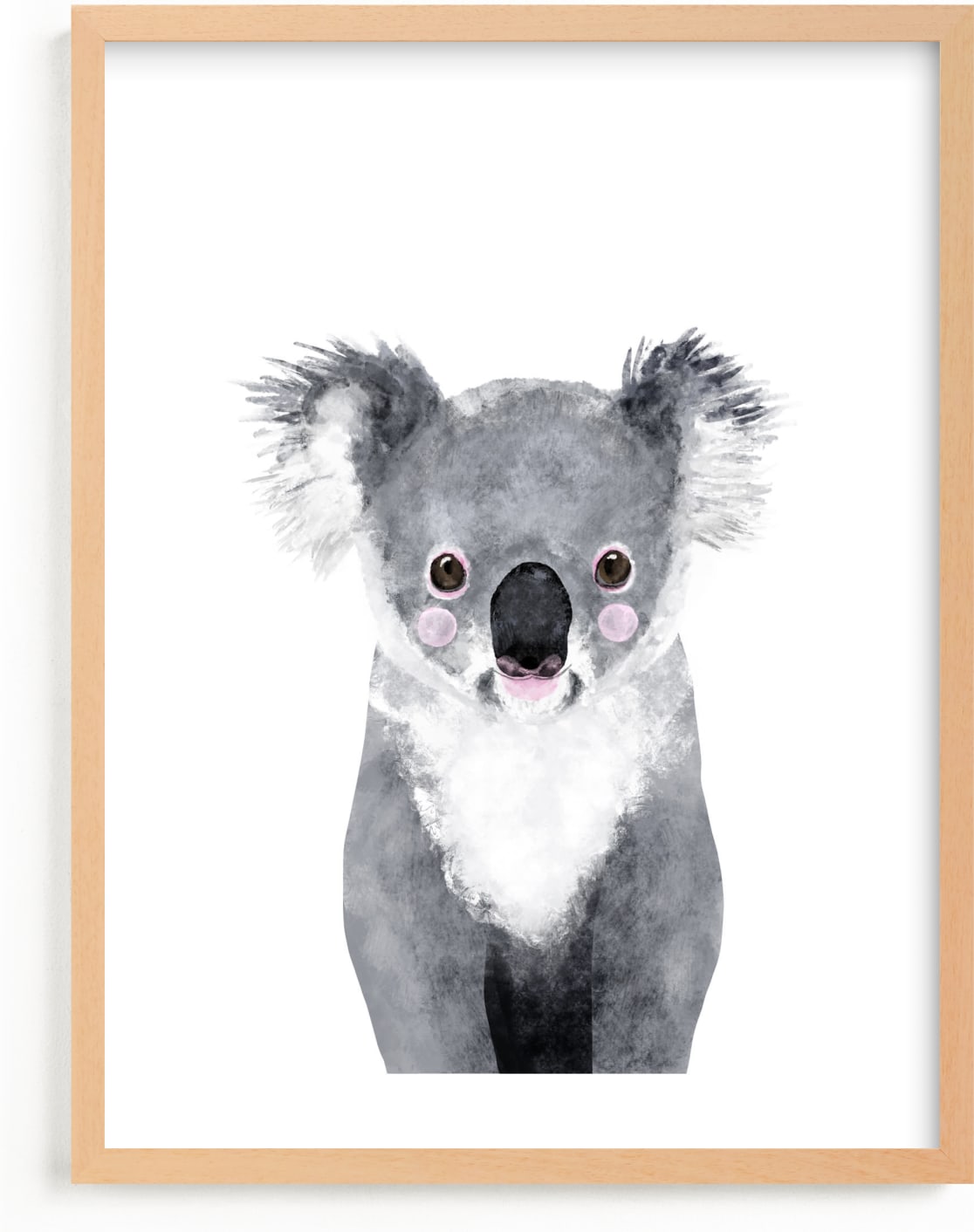 This is a white art by Cass Loh called Baby Koala.