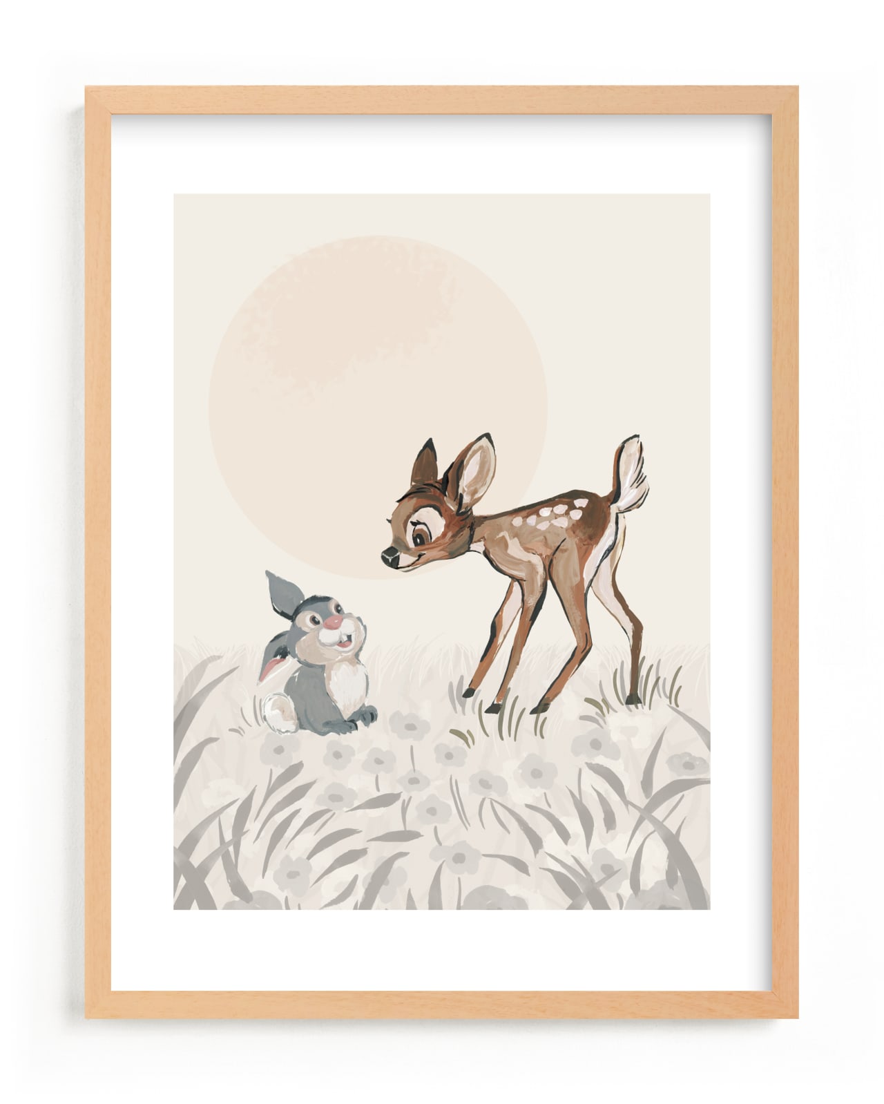 "Disney's Bambi" - Limited Edition Art Print by Teju Reval in beautiful frame options and a variety of sizes.