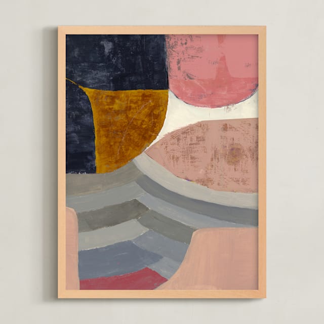 "Composition On Color and Texture 1" - Limited Edition Art Print by Bethania Lima in beautiful frame options and a variety of sizes.