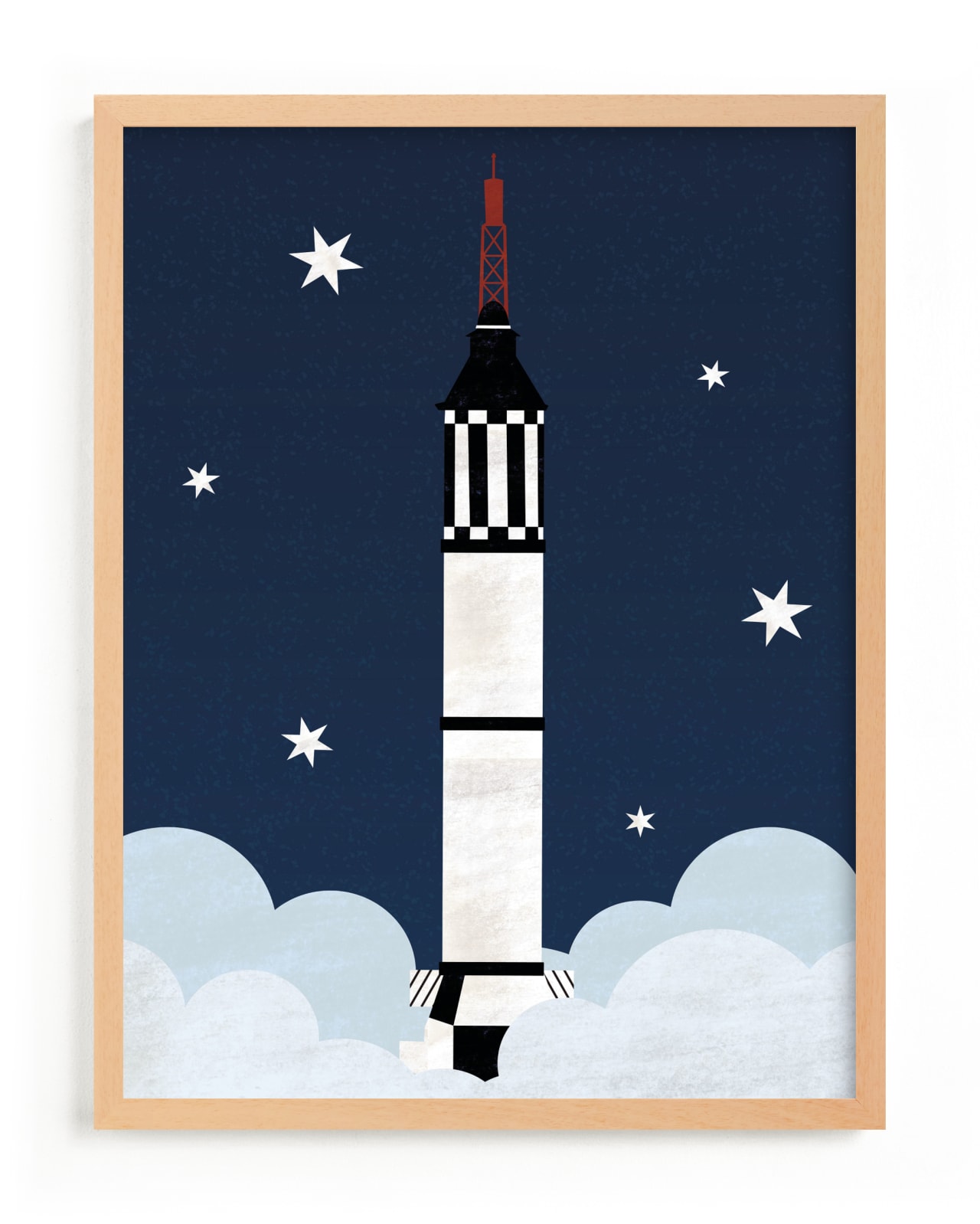 "To The Stars" - Limited Edition Art Print by Kamala Nahas in beautiful frame options and a variety of sizes.
