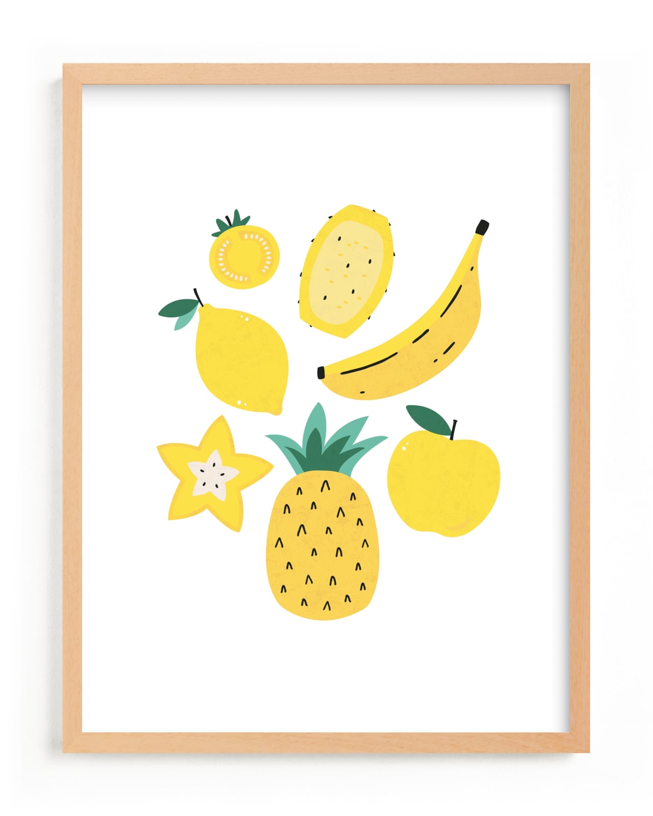 "Monochrome Fruit No. 2" - Limited Edition Art Print by Erica Krystek in beautiful frame options and a variety of sizes.