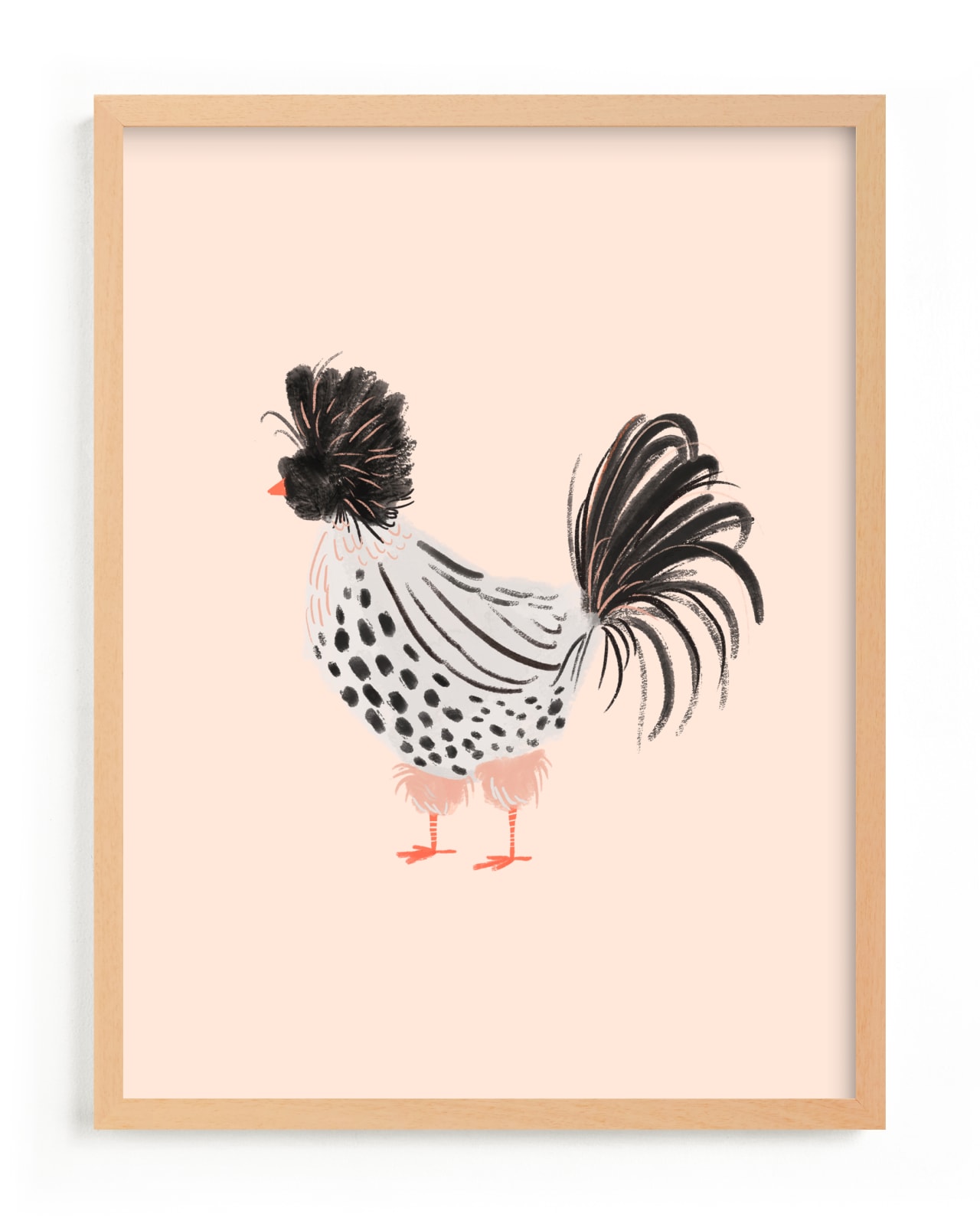 "Spotted Hen" - Limited Edition Art Print by SALLY MURPHY in beautiful frame options and a variety of sizes.