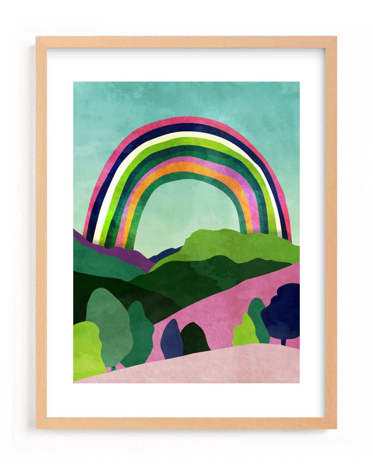 "Rainbow dreams" - Limited Edition Art Print by Mojca Dolinar in beautiful frame options and a variety of sizes.