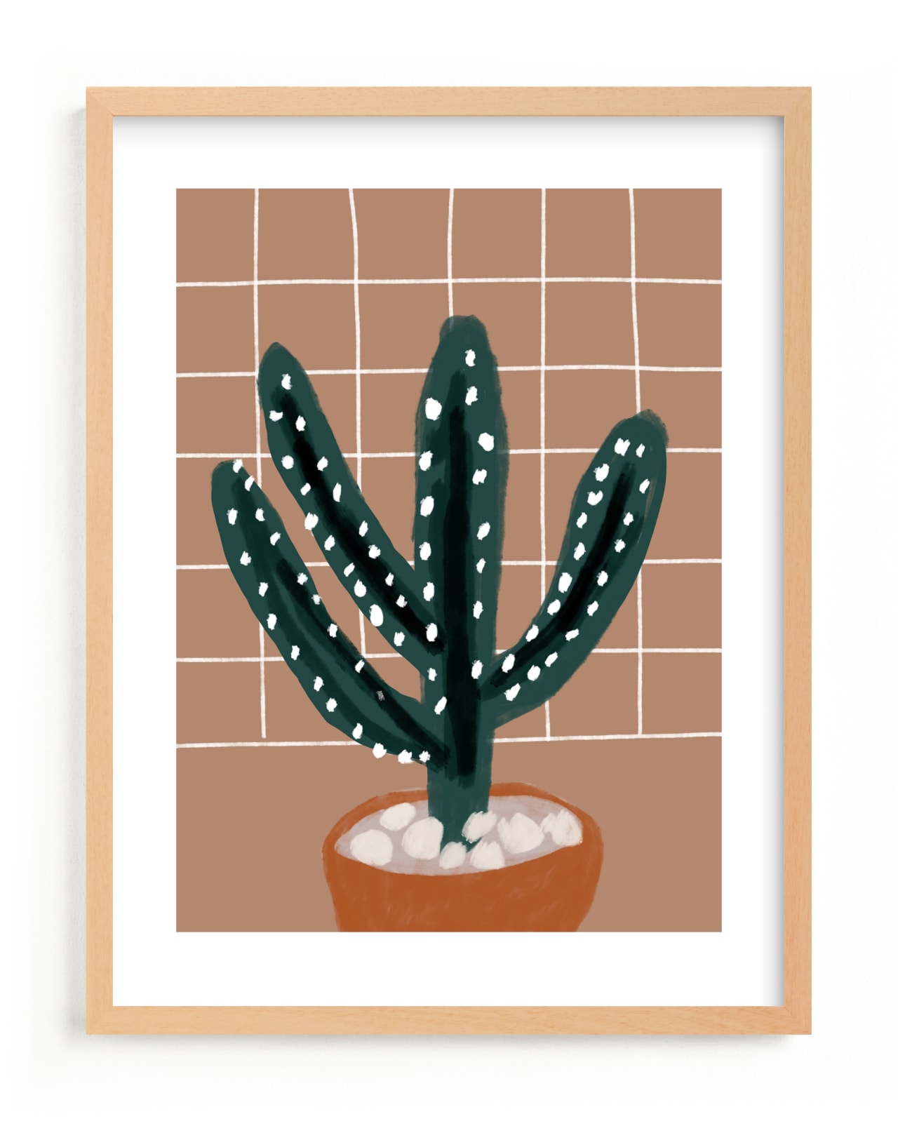 "cactus plant" - Limited Edition Art Print by Cass Loh in beautiful frame options and a variety of sizes.