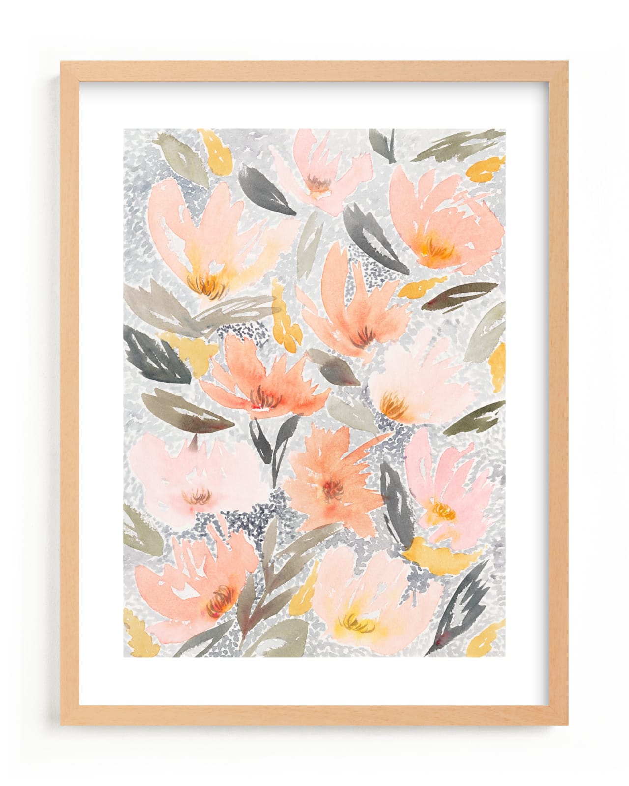"Speckled Garden" - Limited Edition Art Print by Whitney Rainsdon in beautiful frame options and a variety of sizes.