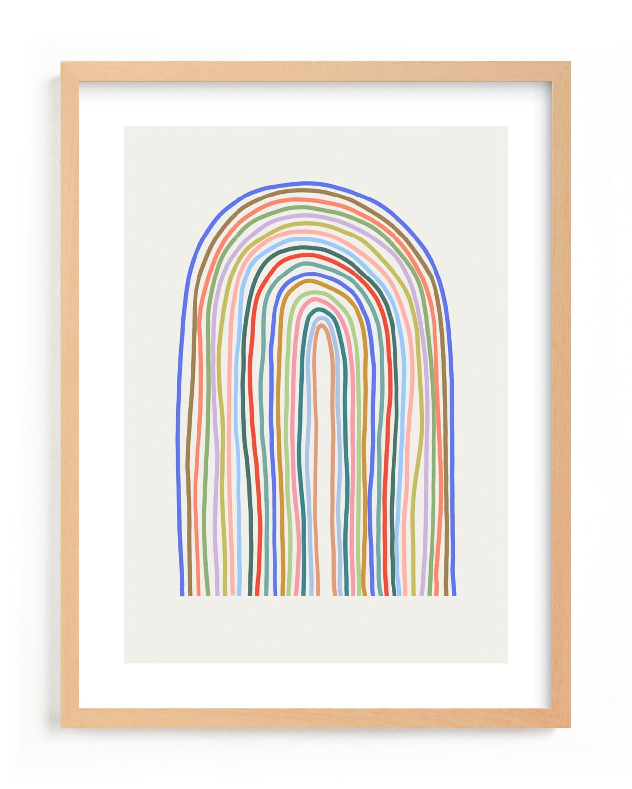 "happy rainbow" - Limited Edition Art Print by Kelly Ambrose in beautiful frame options and a variety of sizes.