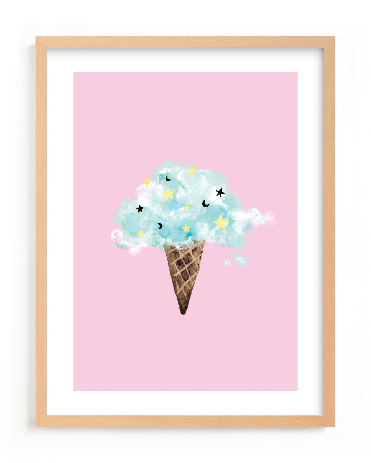 "cloud ice cream" - Limited Edition Art Print by Cass Loh in beautiful frame options and a variety of sizes.