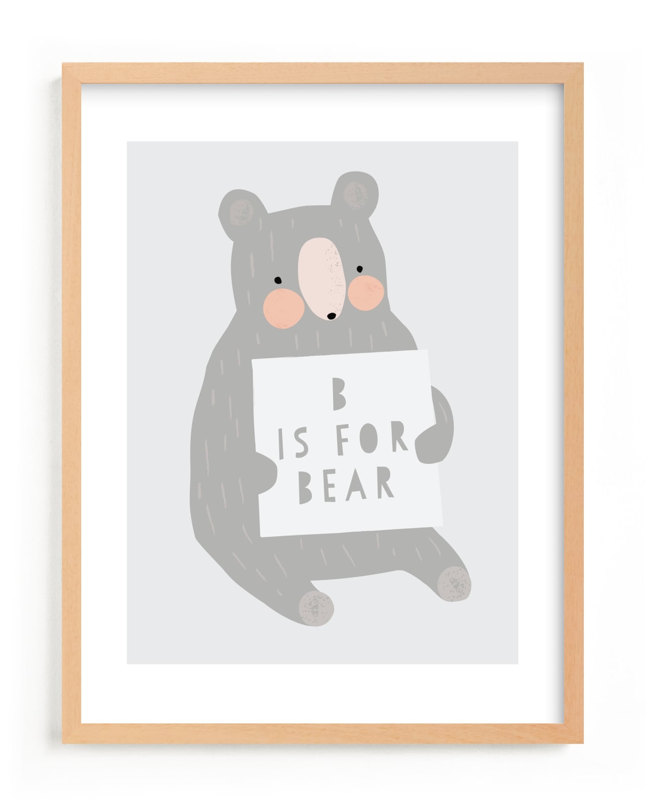 "Alphabear 2" by Angela Thompson in beautiful frame options and a variety of sizes.