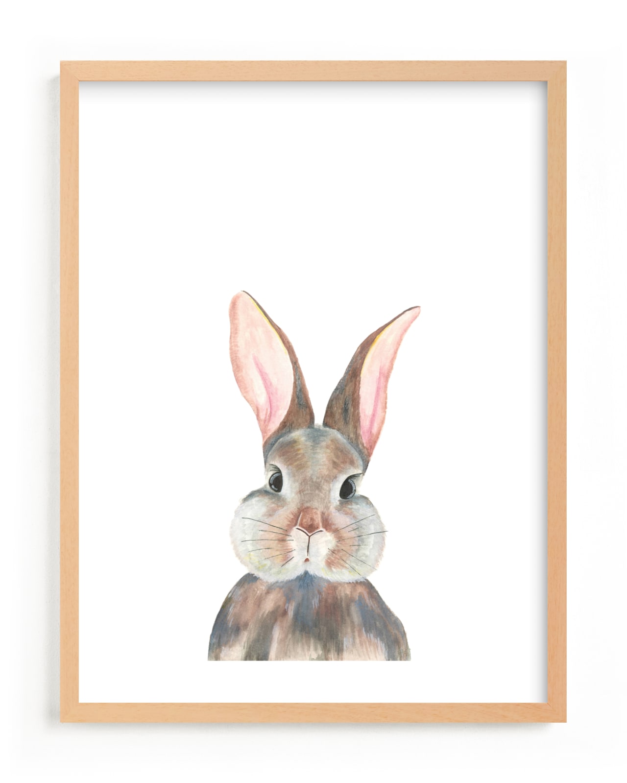 "Curious Bunny" by Together Apart in beautiful frame options and a variety of sizes.
