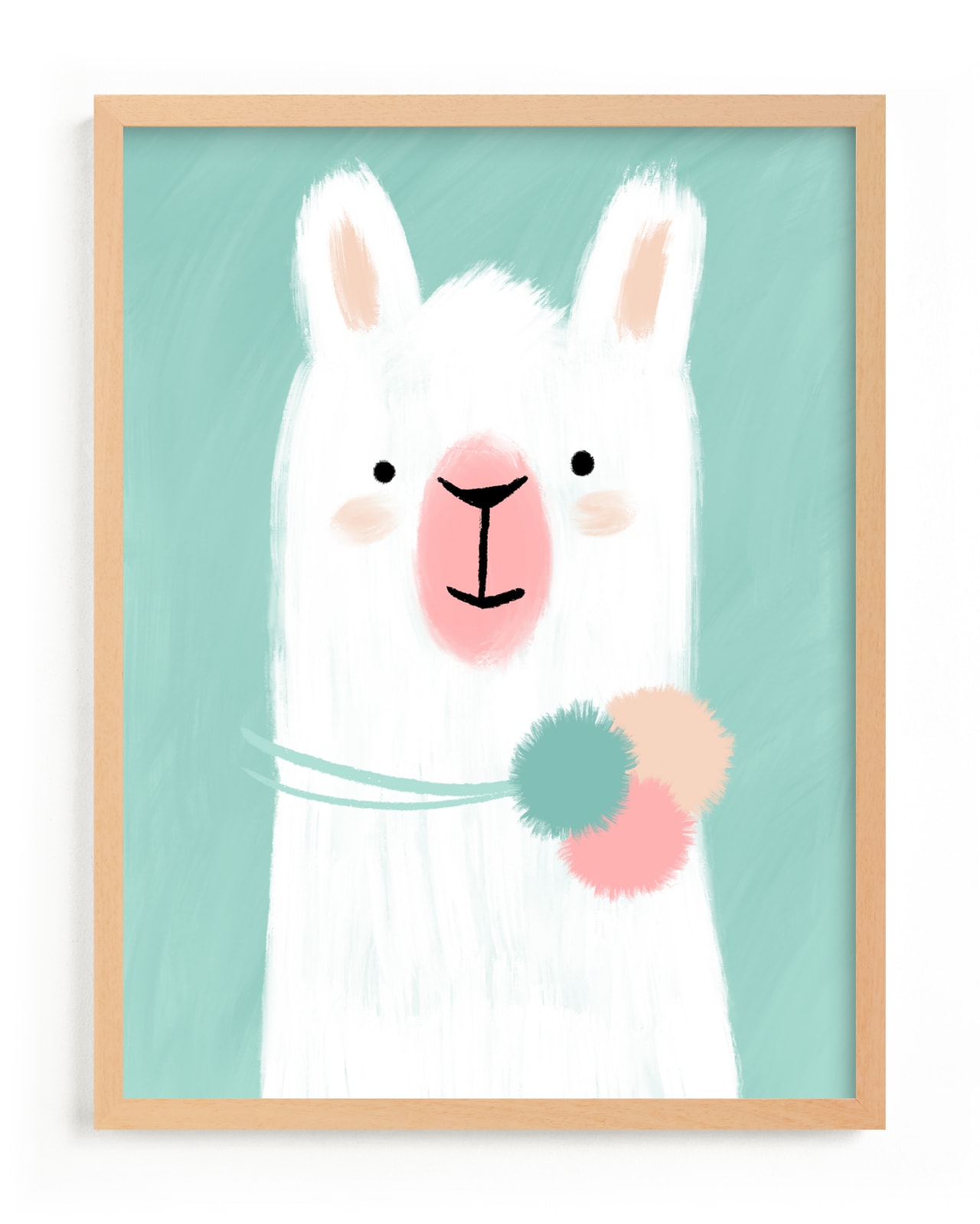 "Little Llama" - Limited Edition Art Print by iamtanya in beautiful frame options and a variety of sizes.