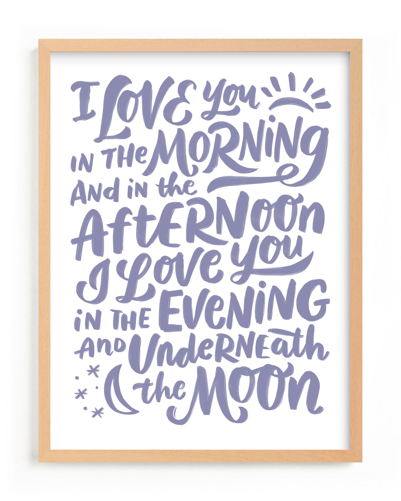 "I love you in the morning" - Limited Edition Art Print by Laura Bolter in beautiful frame options and a variety of sizes.