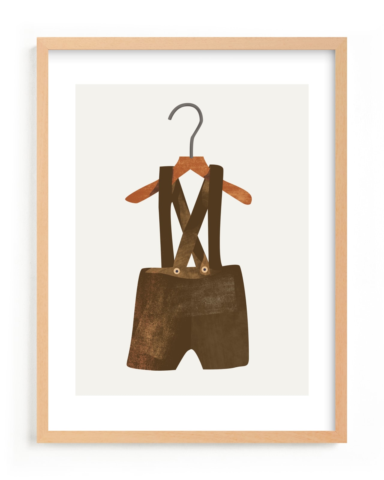 "Overalls" - Limited Edition Art Print by Haley Warner in beautiful frame options and a variety of sizes.