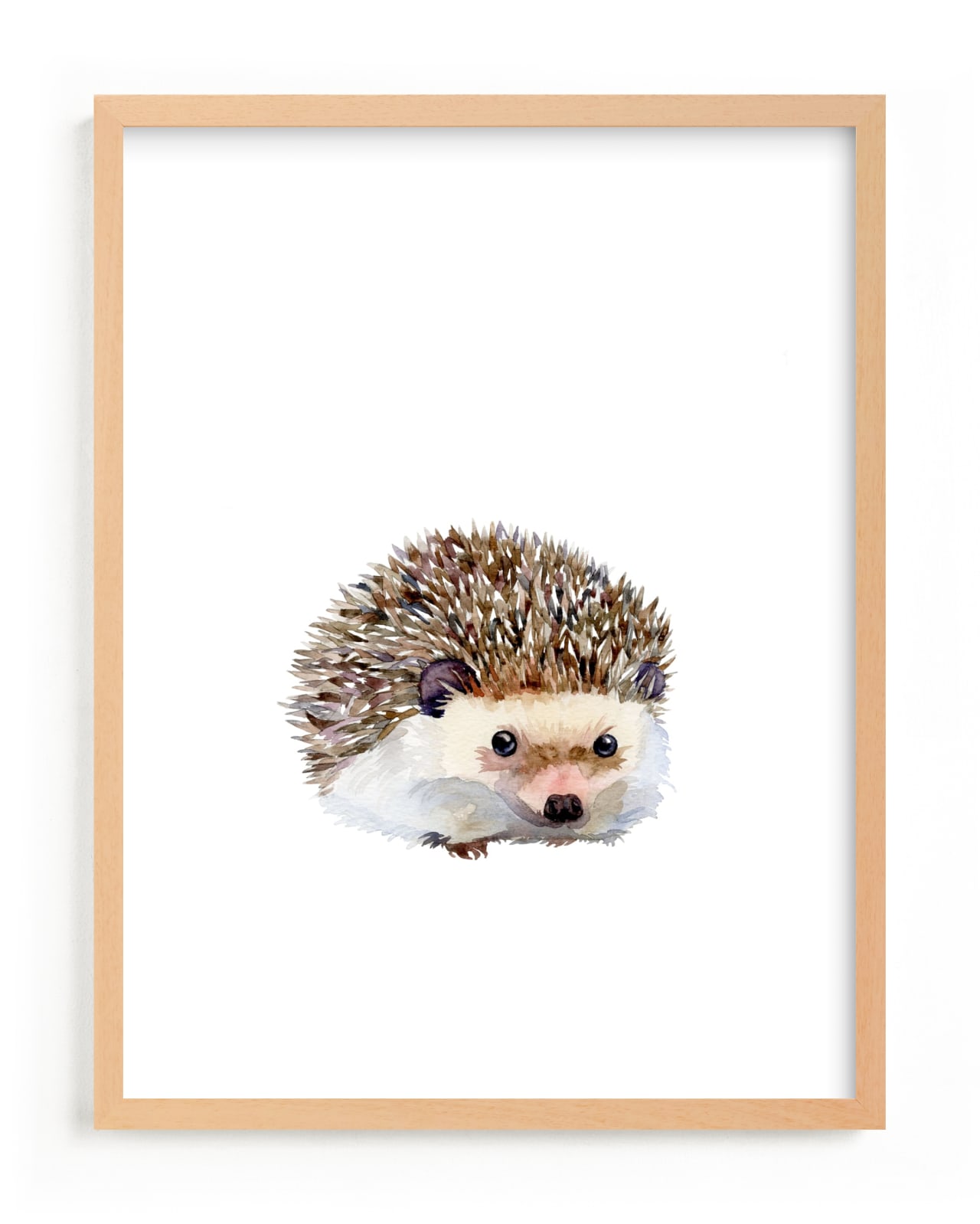 "Baby Hedgehog" - Limited Edition Art Print by Jieun K Rasband in beautiful frame options and a variety of sizes.