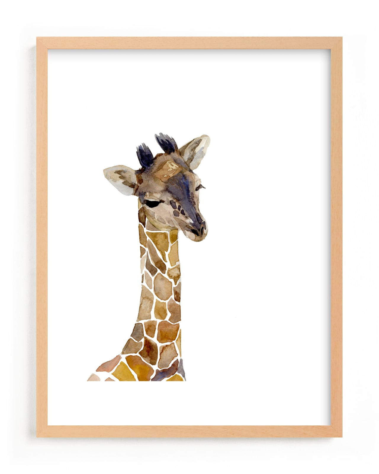 "Baby Animal Friends: Giraffe" - Limited Edition Art Print by Jieun K Rasband in beautiful frame options and a variety of sizes.