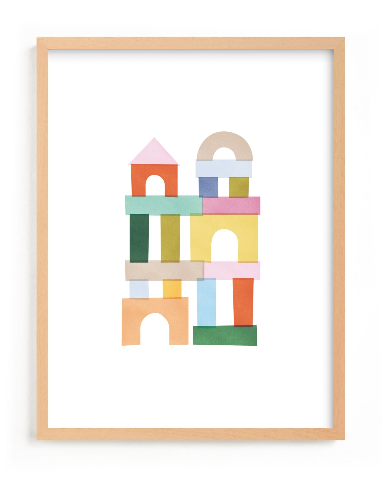 "mod building blocks" - Limited Edition Art Print by Ellen Schlegelmilch in beautiful frame options and a variety of sizes.