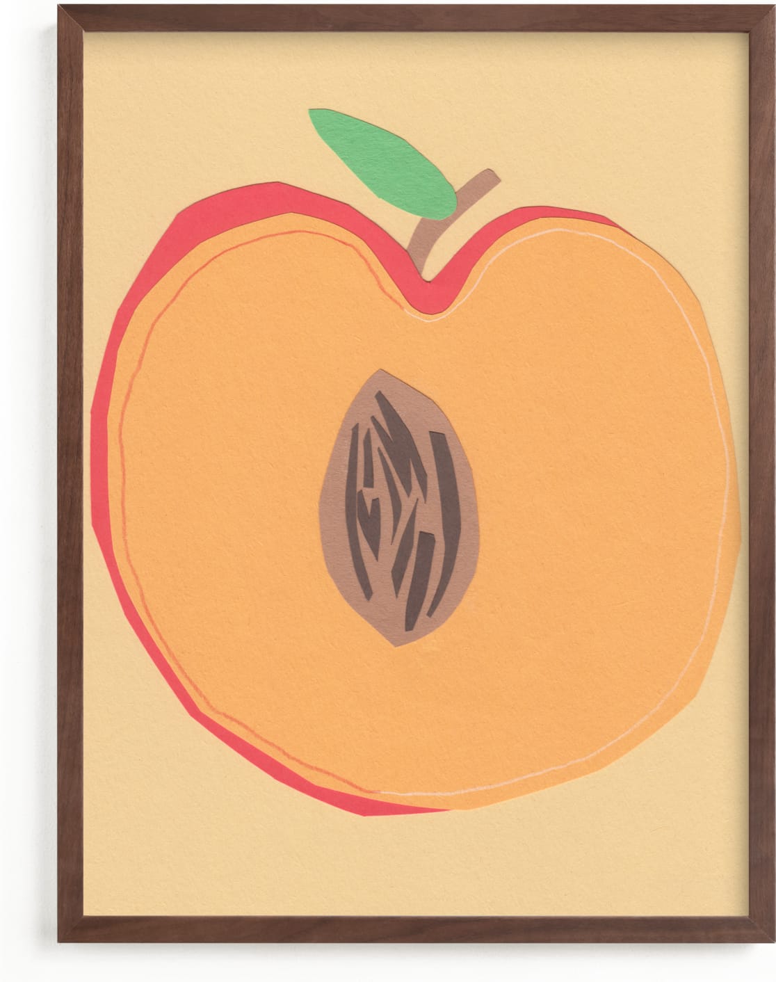 This is a beige art by Elliot Stokes called Peach Pit.