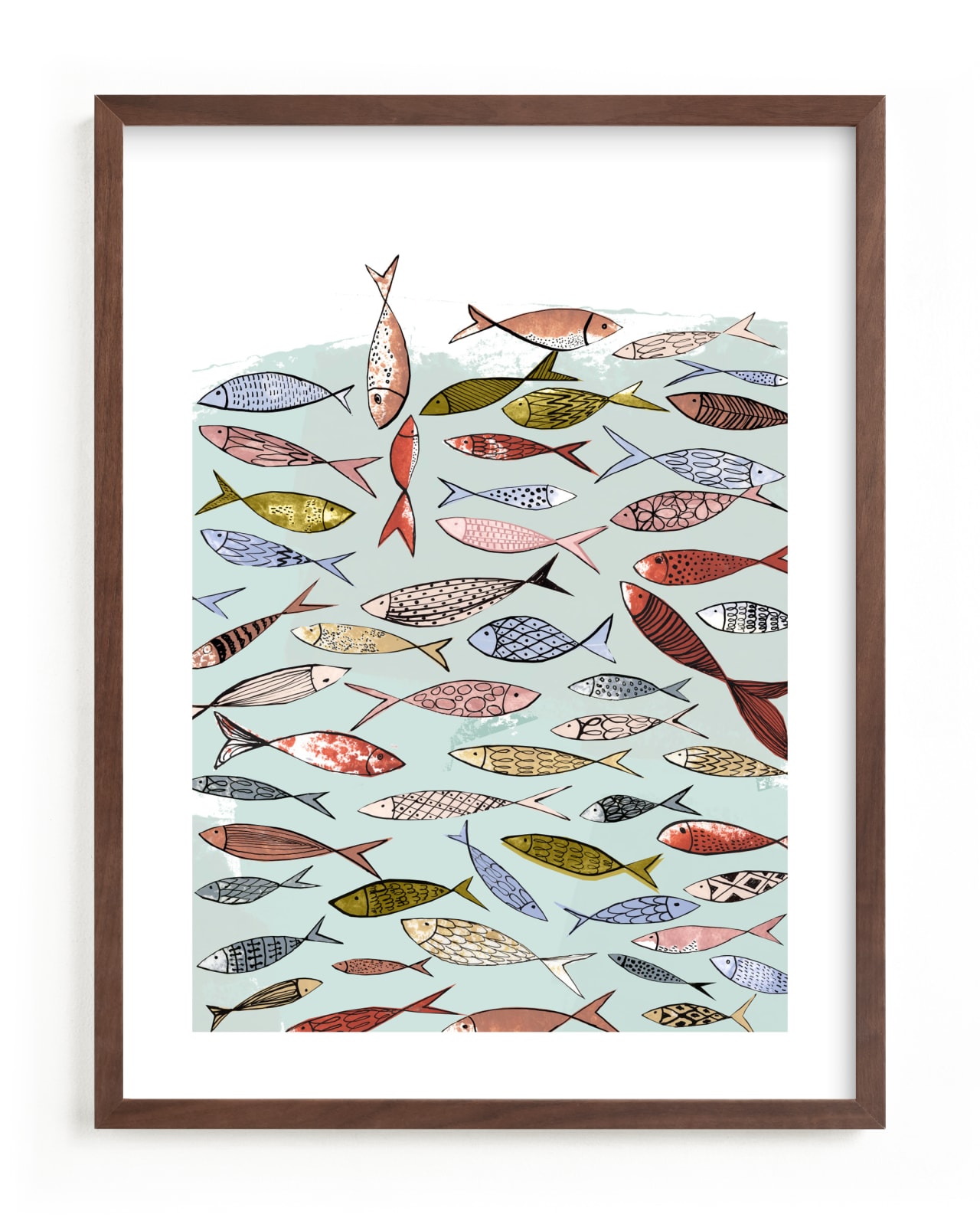 "Snapshot of a party in the sea" - Limited Edition Art Print by Bethania Lima in beautiful frame options and a variety of sizes.