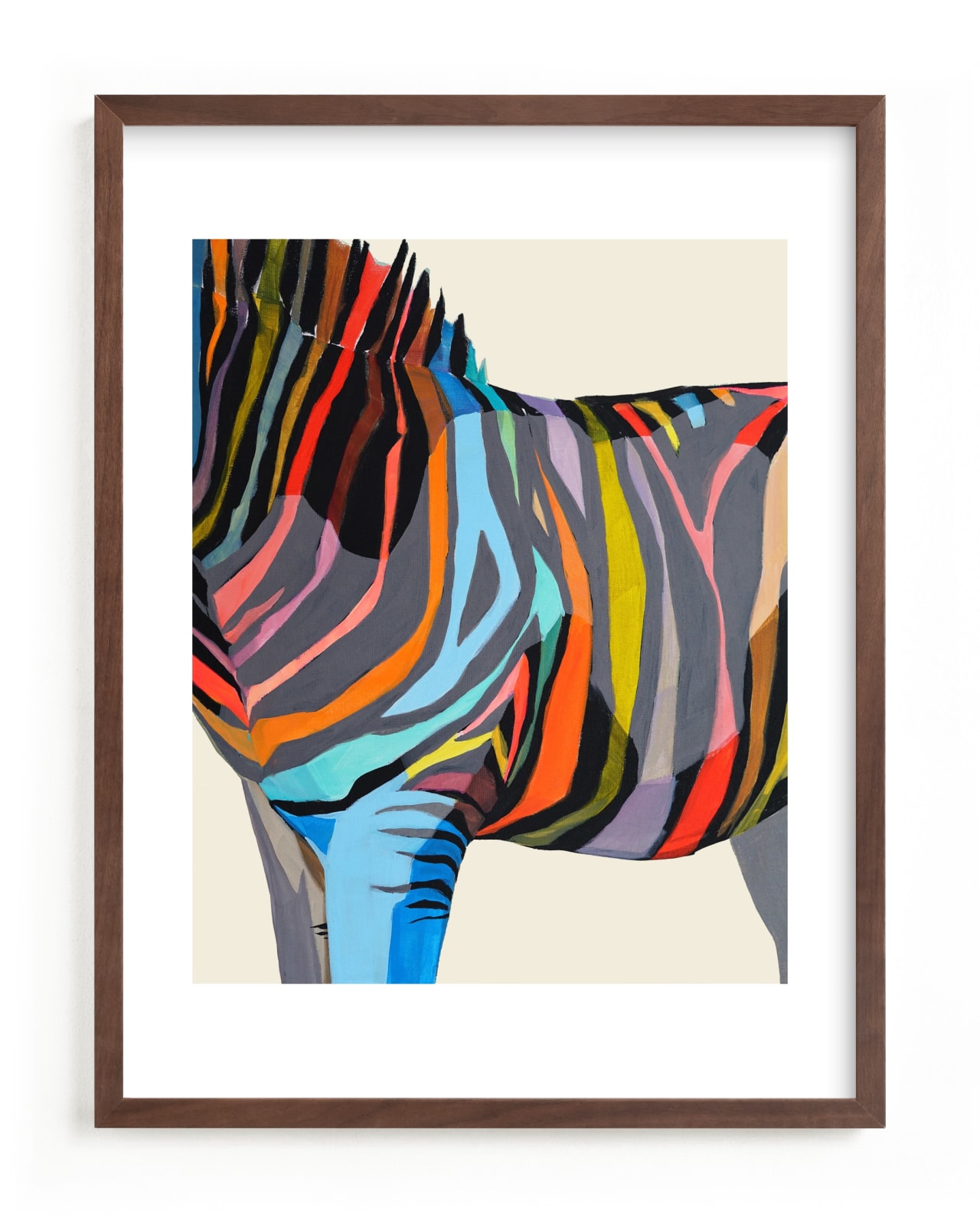 "Safari Stripes" - Limited Edition Art Print by Jess Franks in beautiful frame options and a variety of sizes.