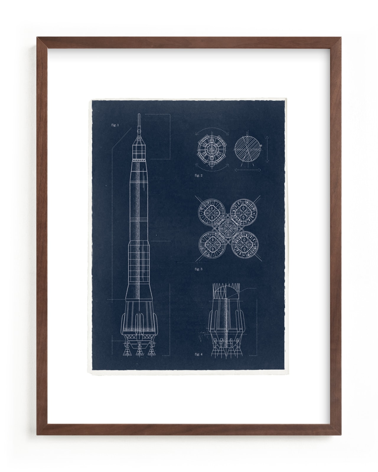 "Rocket Diagram" by Robert and Stella in beautiful frame options and a variety of sizes.