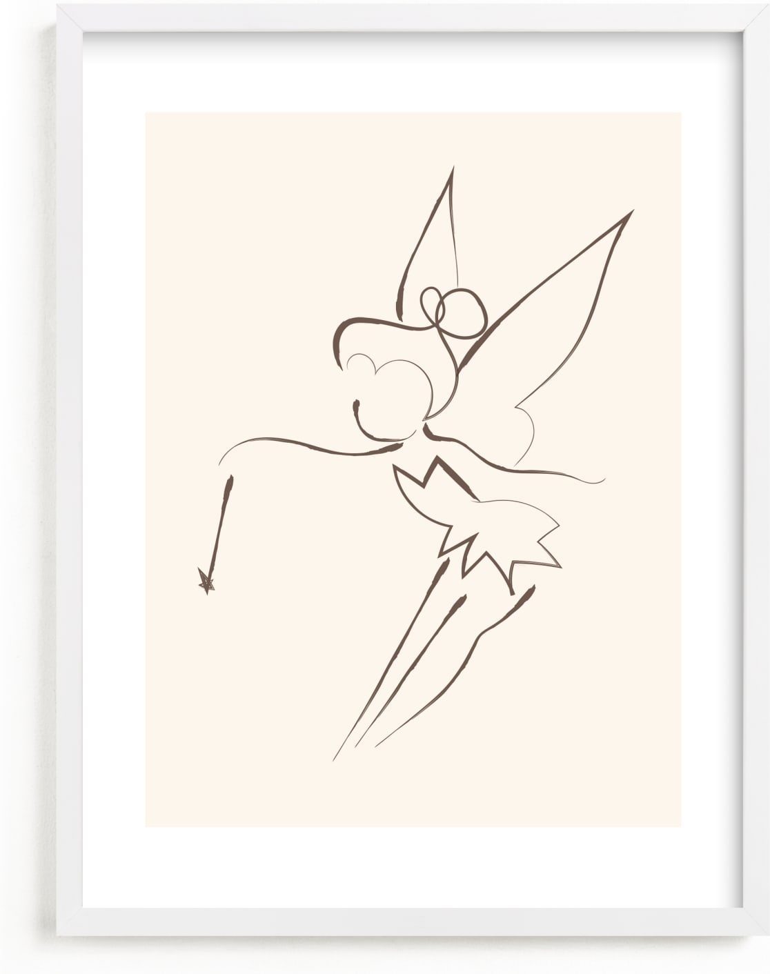 This is a brown disney art by Teju Reval called Disney's Tinkerbell Magic.