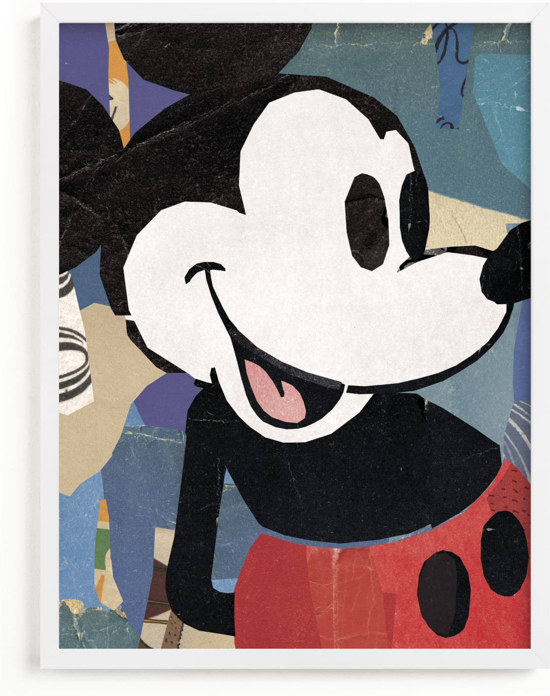 This is a colorful disney art by Sumak Studio called Paper Disney Mickey Mouse.