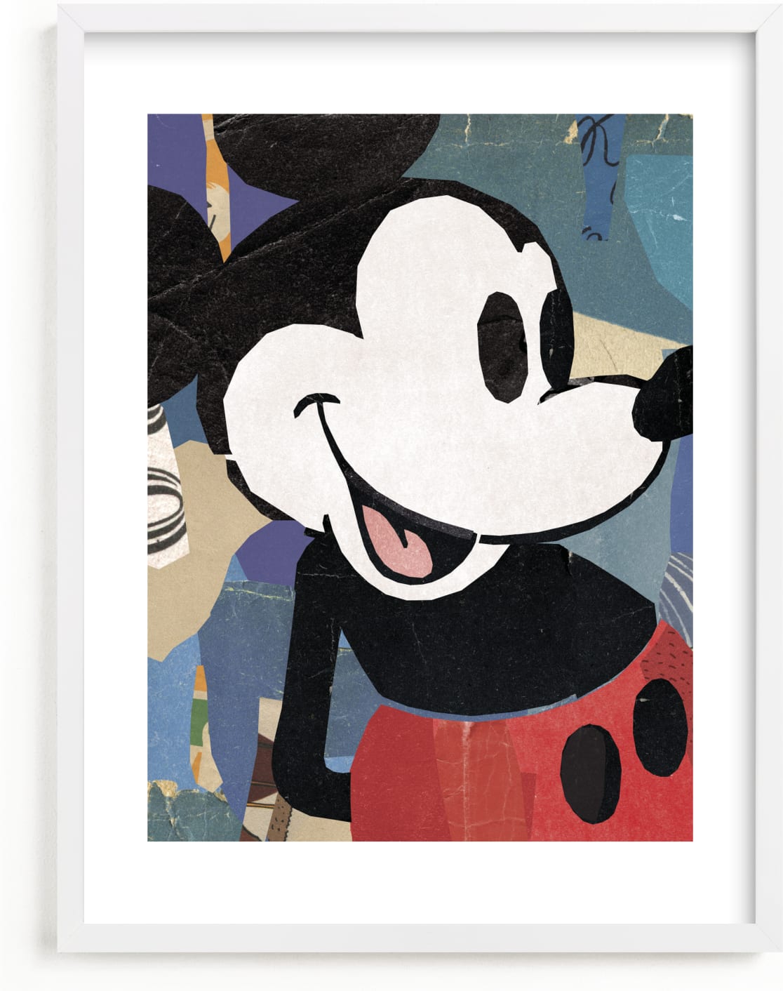 This is a colorful disney art by Sumak Studio called Paper Disney Mickey Mouse.