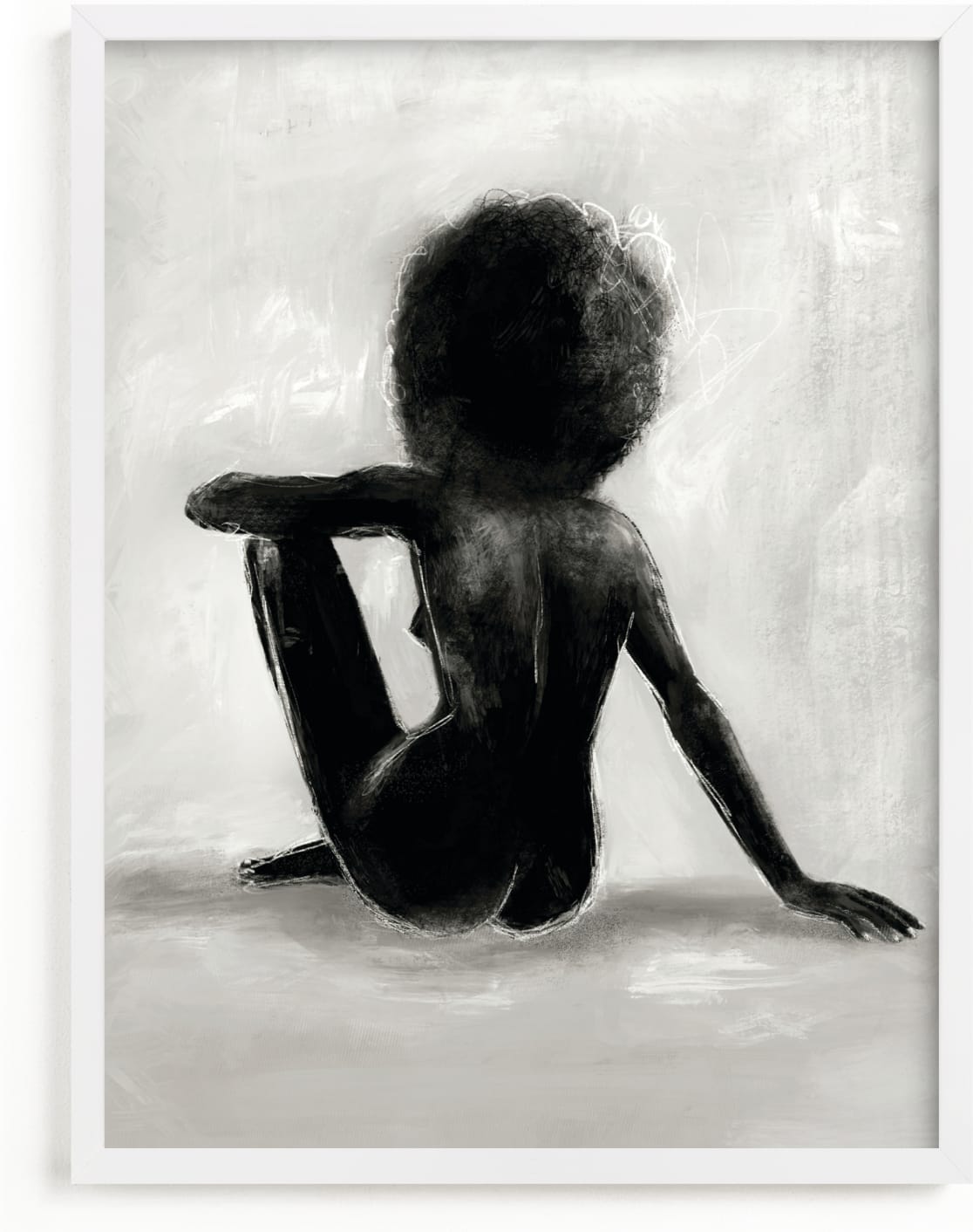 This is a black and white art by Marabou Design called noire étude.