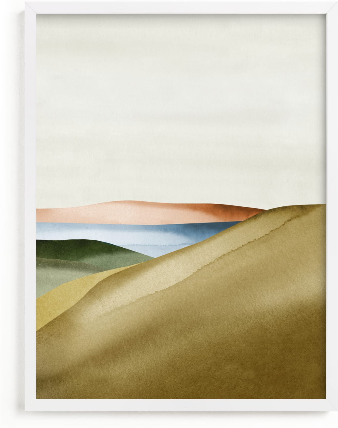 This is a brown art by Little Valley Studio called Dunes No.1.