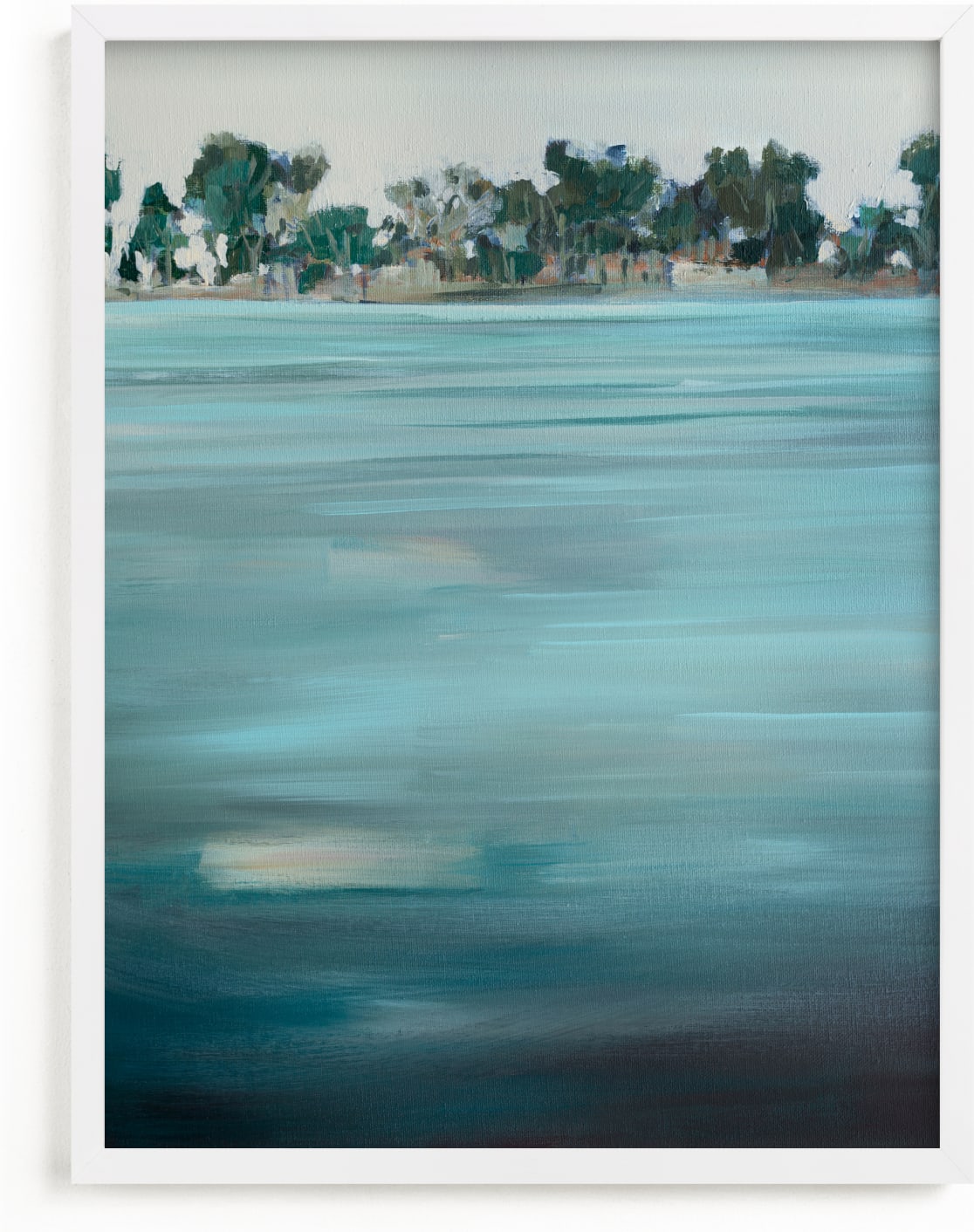 This is a blue art by Jen Florentine called Come Ashore.