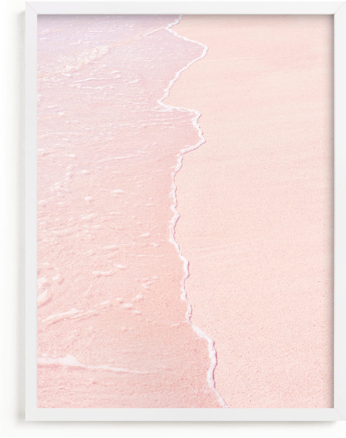 This is a ivory, pink, rosegold art by Tania Medeiros called Gentle Duality.