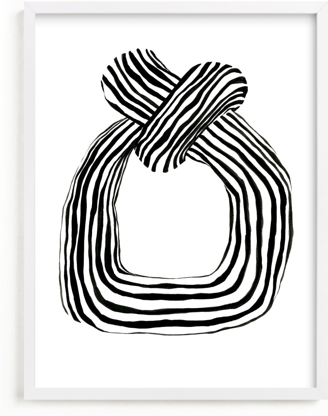 This is a black and white art by Pati Cascino called Flowy.