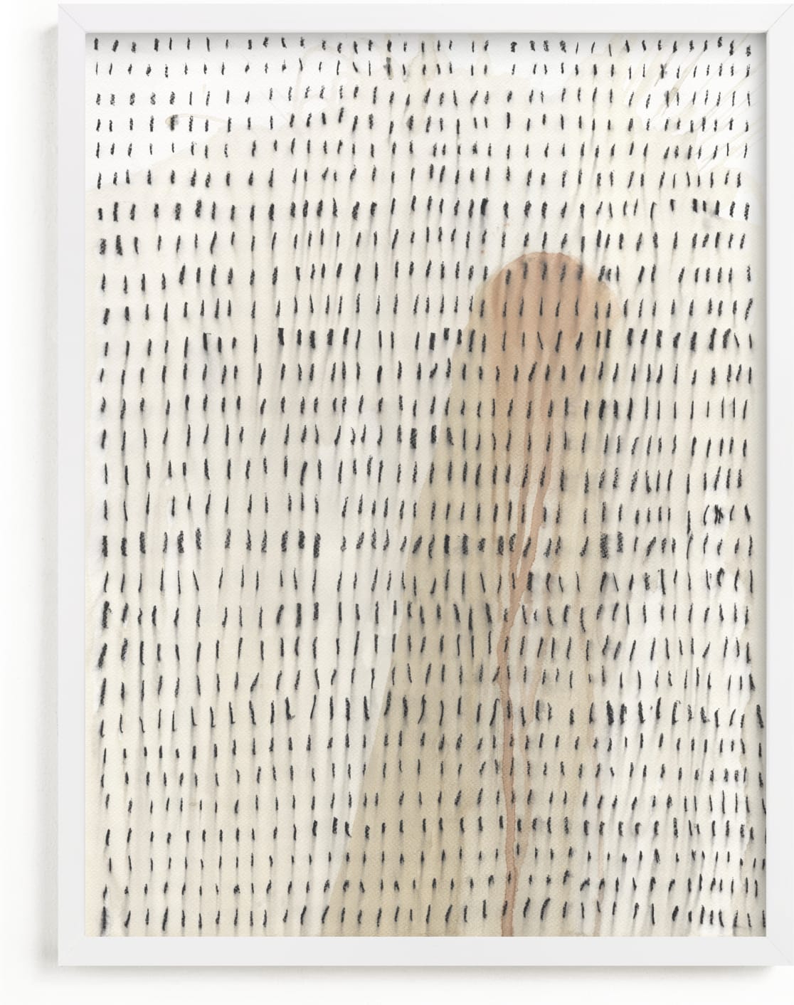 This is a beige art by Luci Power called Rhythm Disrupted.