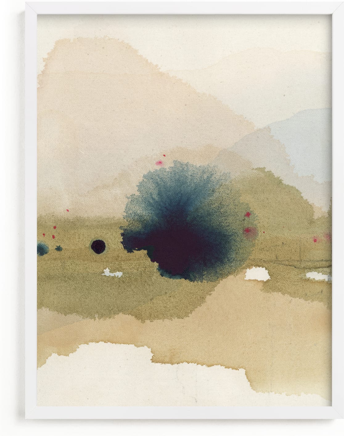 This is a brown art by Shina Choi called Viridian Misty Lake II .