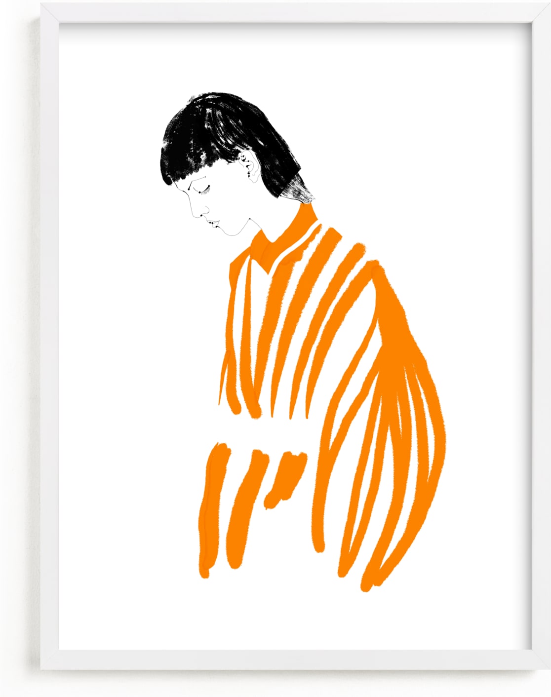 This is a orange art by Huda Lully called Orange bloom.