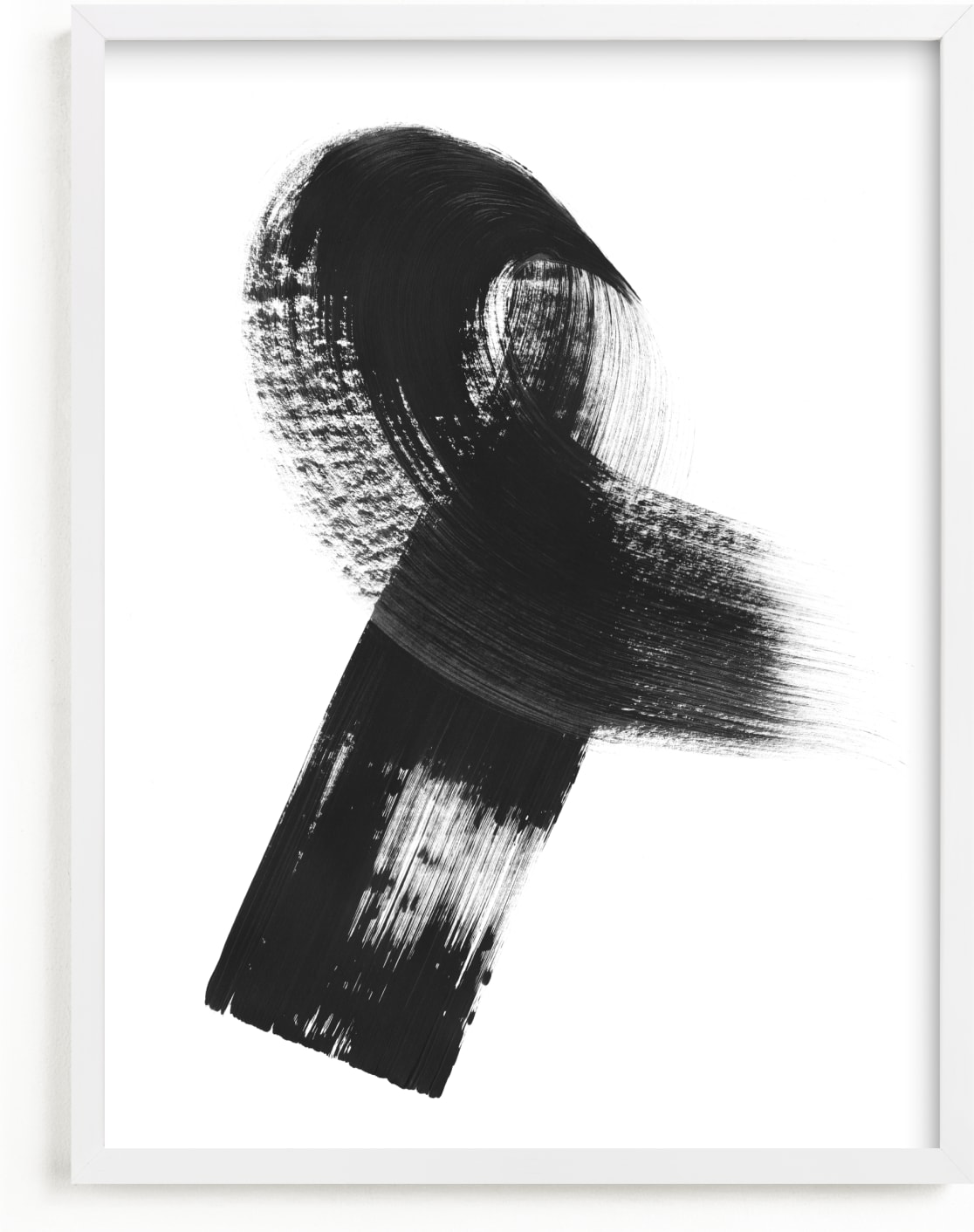 This is a black and white art by MinimalType called Swash.